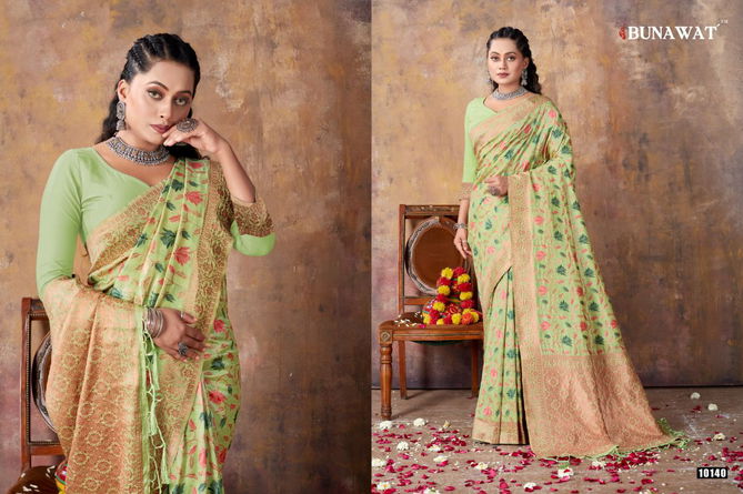 Amanat By Bunawat 10140 To 10145 Designer Sarees Catalog
